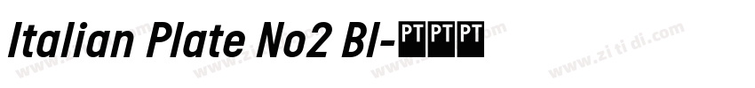 Italian Plate No2 Bl字体转换 Italian Plate No2 Bl字体转换